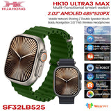 HK10 Ultra 3 Max martwatch 2.02" AMOLED Screen 1GB Rom Support Local Music TWS Connection.