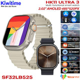 HK11 Ultra 3 Smartwatch 2.02" AMOLED Screen 1GB Rom Support Local Music TWS Connection.