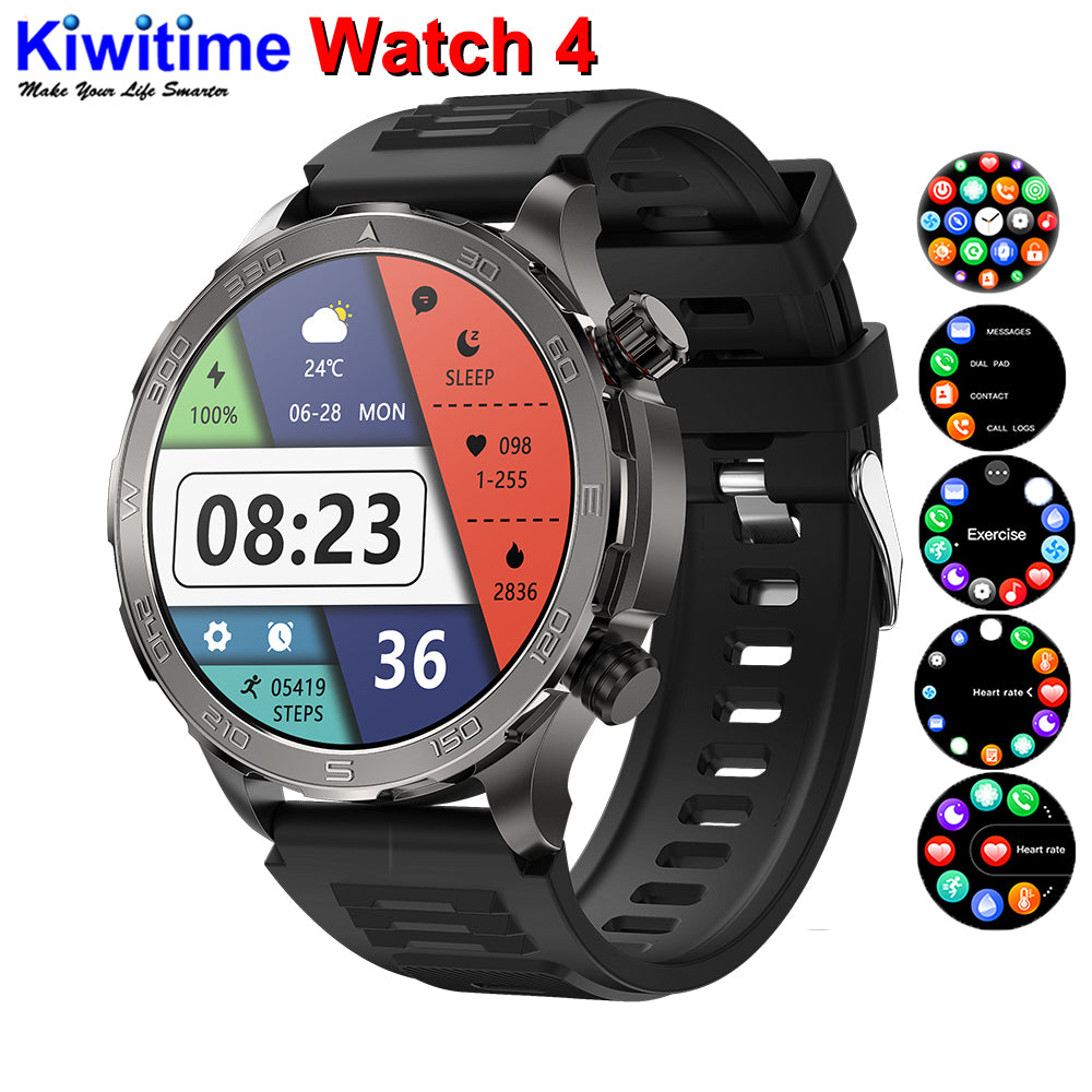 KIWITIME Watch Reloj inteligente para hombre con llamadas por