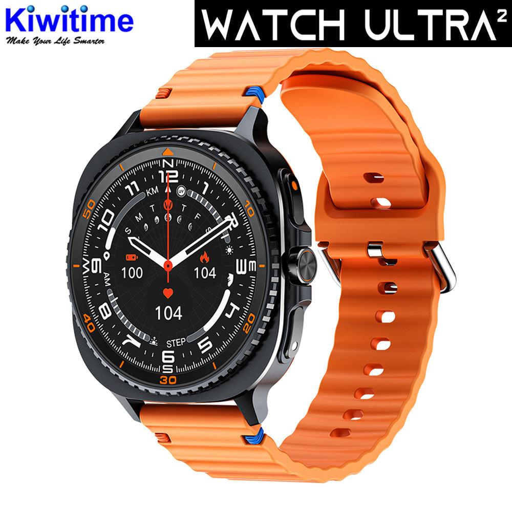 KIWITIME Watch Ultra 2 Bluetooth Call Compass AI Smartwatch.
