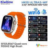 HK10 Ultra 3 WF Version Smartwatch 2.02" AMOLED Screen 1GB Rom Support Local Music TWS Connection.