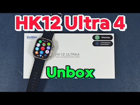 HK12 Ultra 4 Smartwatch 2.02" AMOLED Screen 1GB Rom Support Local Music TWS Connection