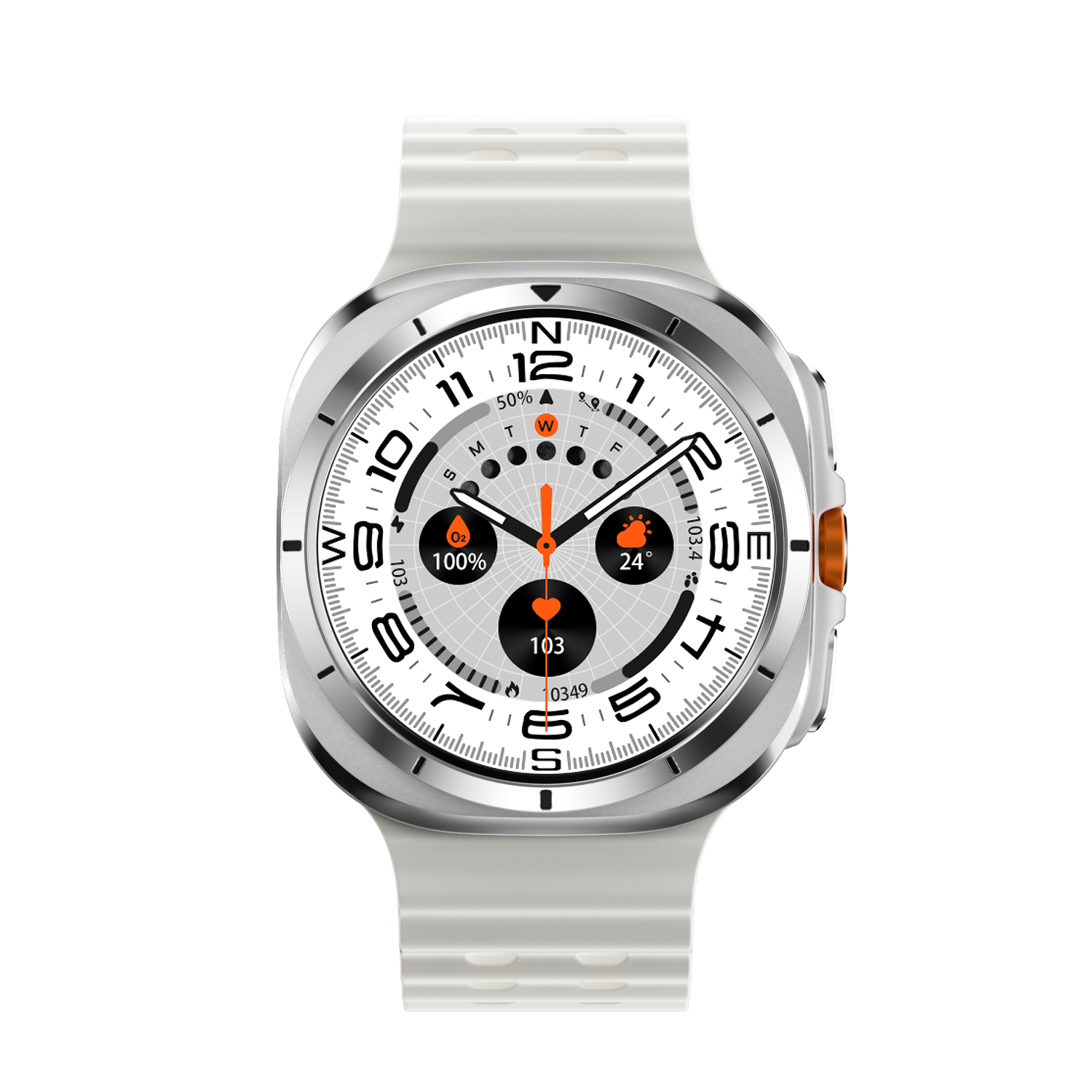 Reloj inteligente KIWITIME W7 Watch Ultra de 47 mm, resistente al agua IP68, con llamadas por Bluetooth y brújula