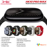 Reloj inteligente HK10 Pro Max: pantalla AMOLED de 2,02", Chatgpt, conexión TWS con música local, interfaz de usuario con sensor de gravedad, monitoreo de salud, funciones de inteligencia artificial