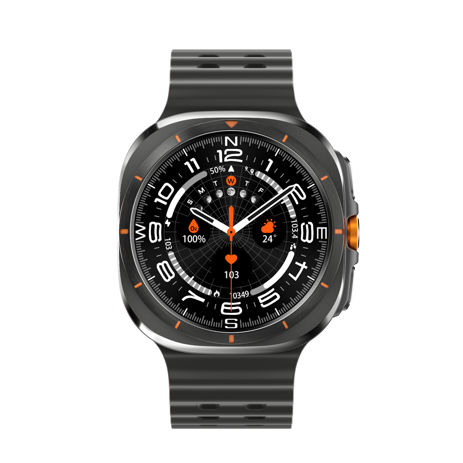 Reloj inteligente KIWITIME W7 Watch Ultra de 47 mm, resistente al agua IP68, con llamadas por Bluetooth y brújula