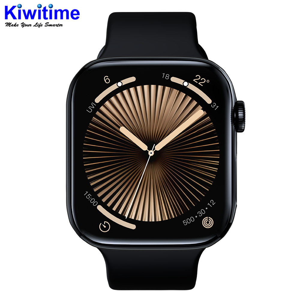 KIWITIME Hello Plum H15 Mini Smart Watch Series 10 42mm- Noise Detection ChatGPT 1GB ROM NFC AMOLED Screen