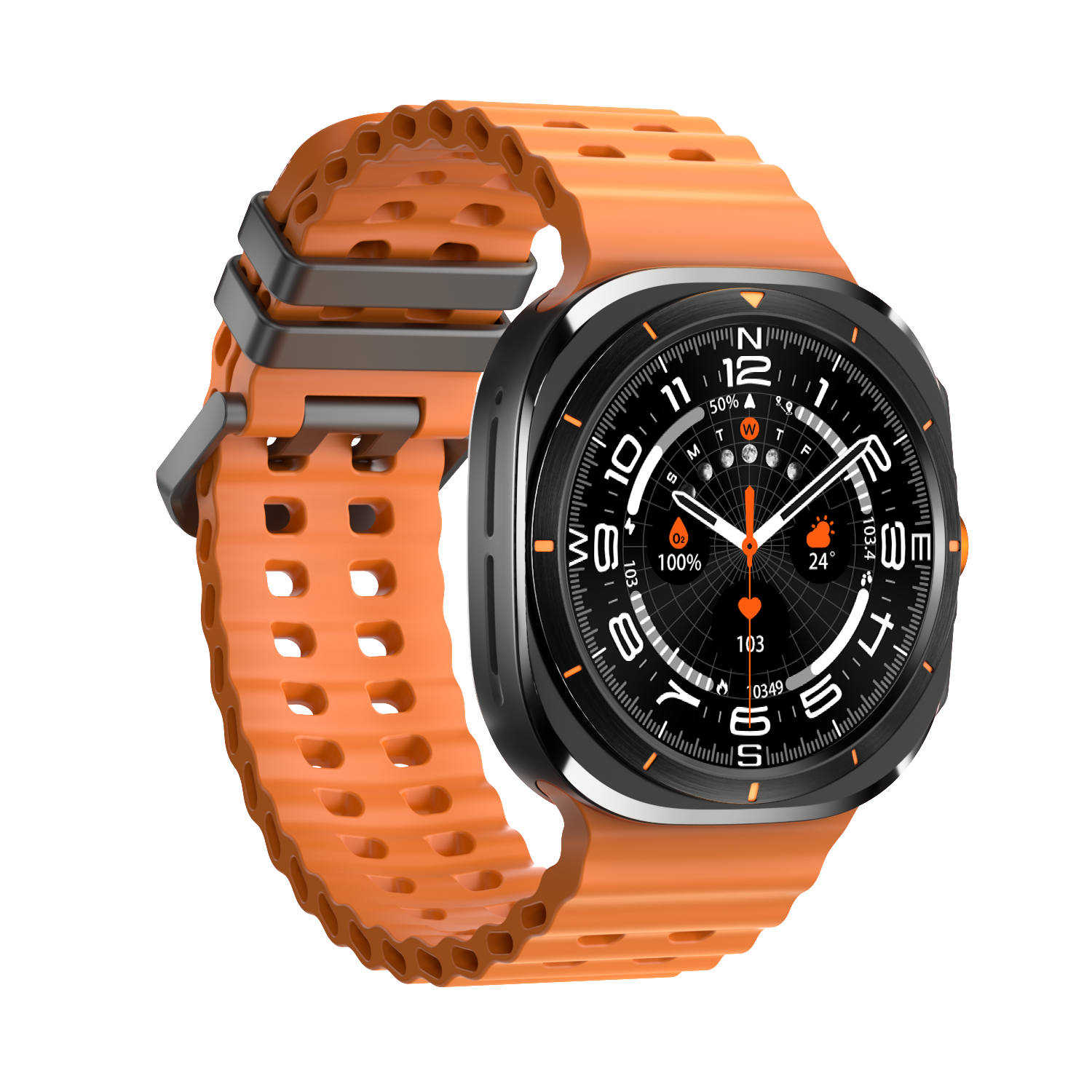 Reloj inteligente KIWITIME W7 Watch Ultra de 47 mm, resistente al agua IP68, con llamadas por Bluetooth y brújula