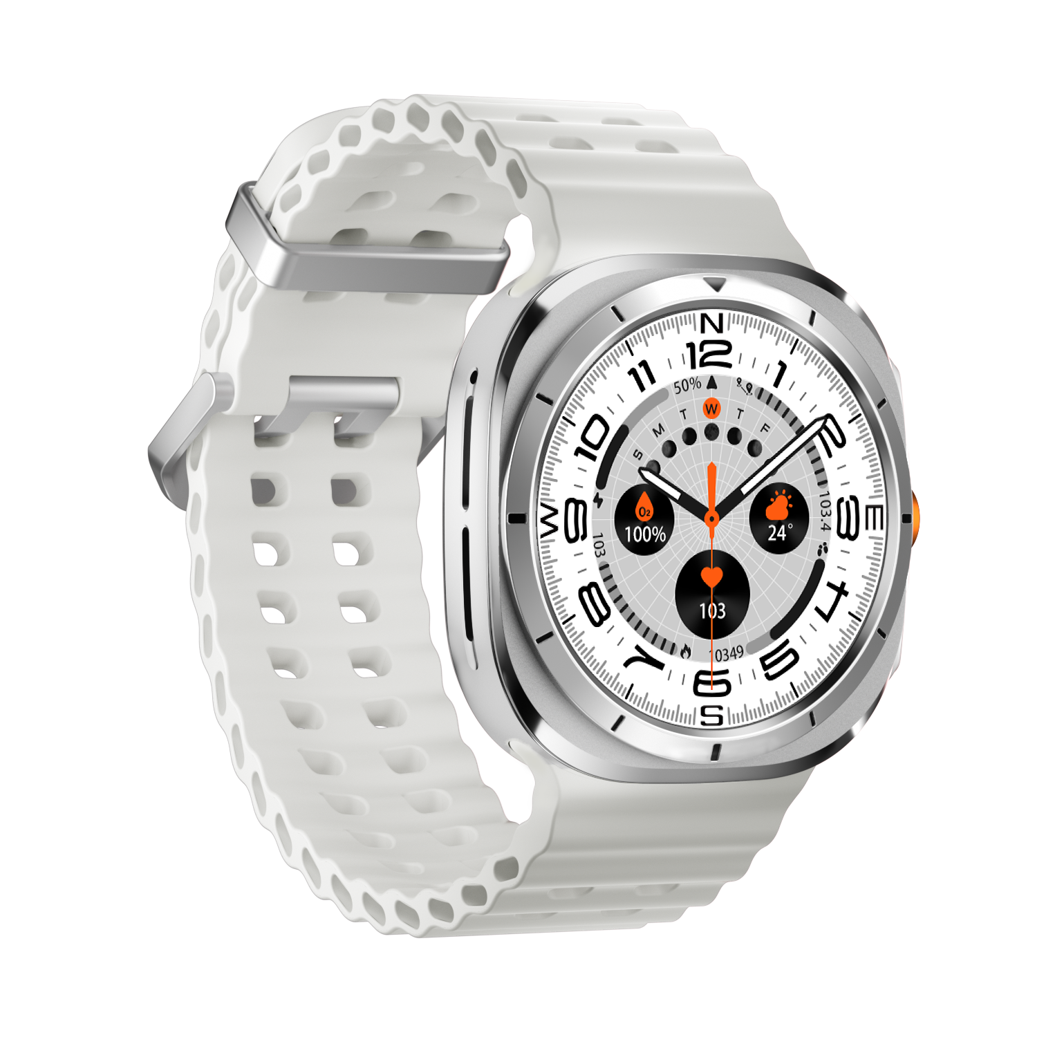 Reloj inteligente KIWITIME W7 Watch Ultra de 47 mm, resistente al agua IP68, con llamadas por Bluetooth y brújula