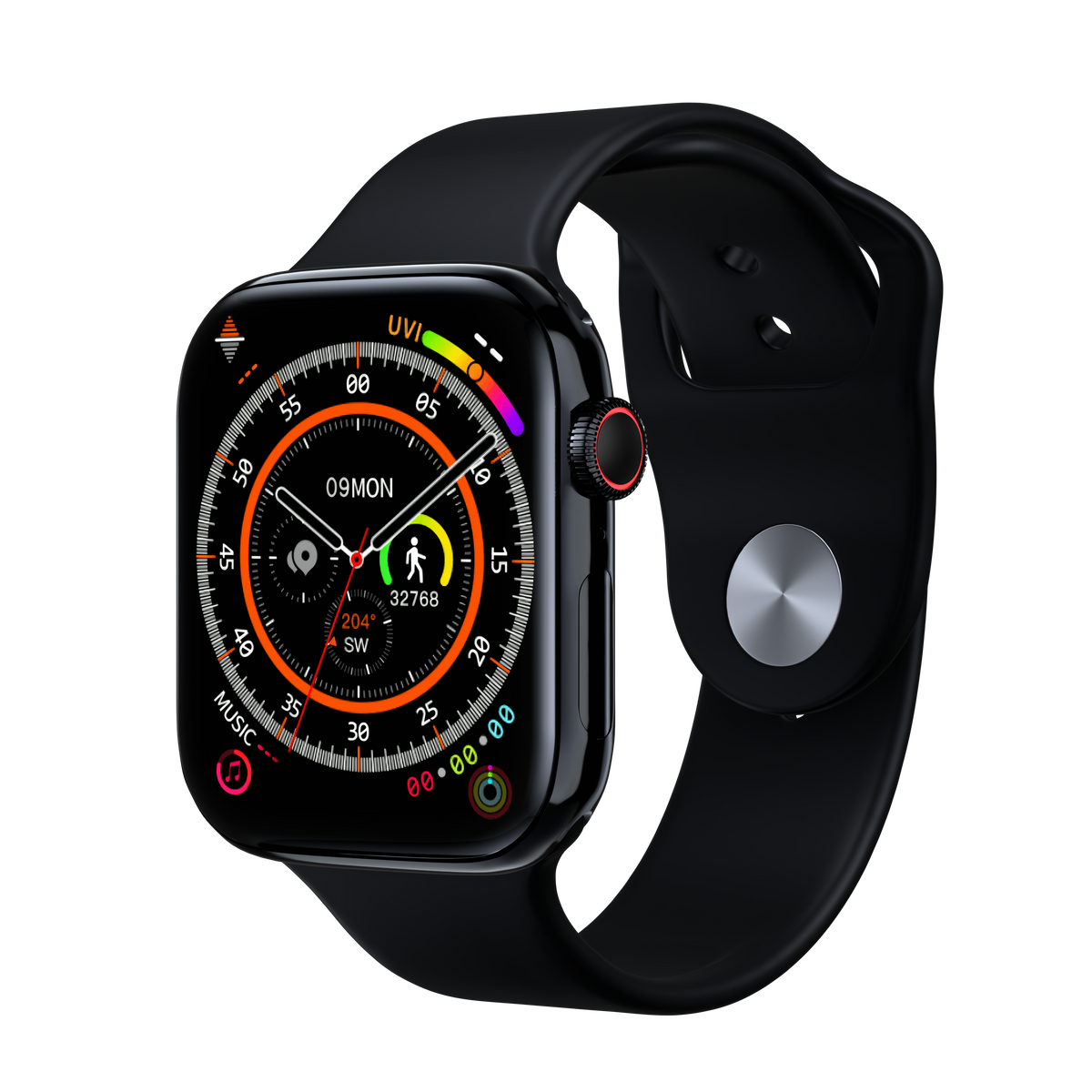 Reloj inteligente KIWITIME Hello Plum H15 Pro Serie 10 de 46 mm con detección de ruido ChatGPT, 1 GB de ROM, NFC, pantalla AMOLED de 2,04" 