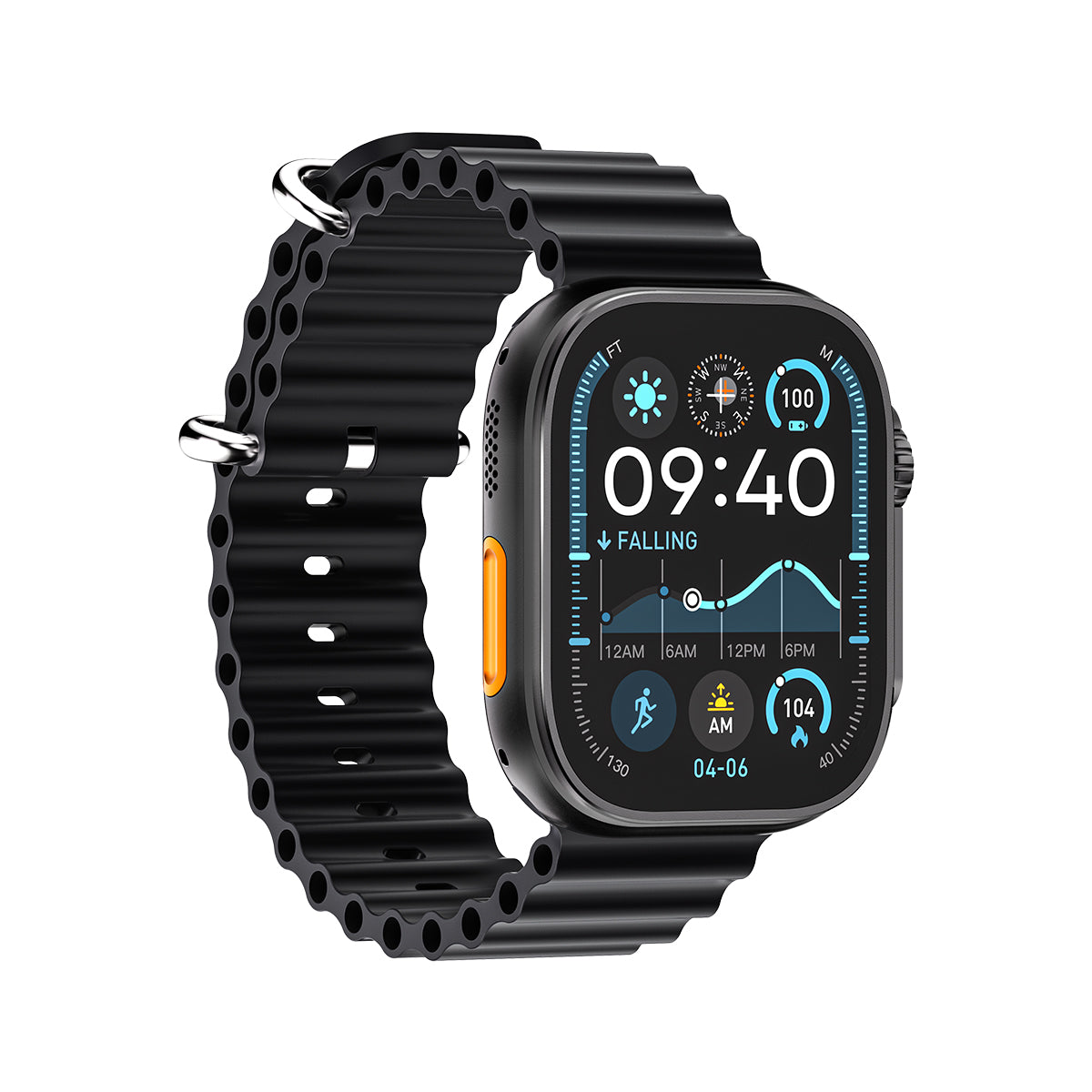 HELLO WATCH 3 PLUS Smartwatch Versione 2024 Schermo AMOLED da 2,04" 1 GB Rom Supporto Musica Locale Connessione TWS