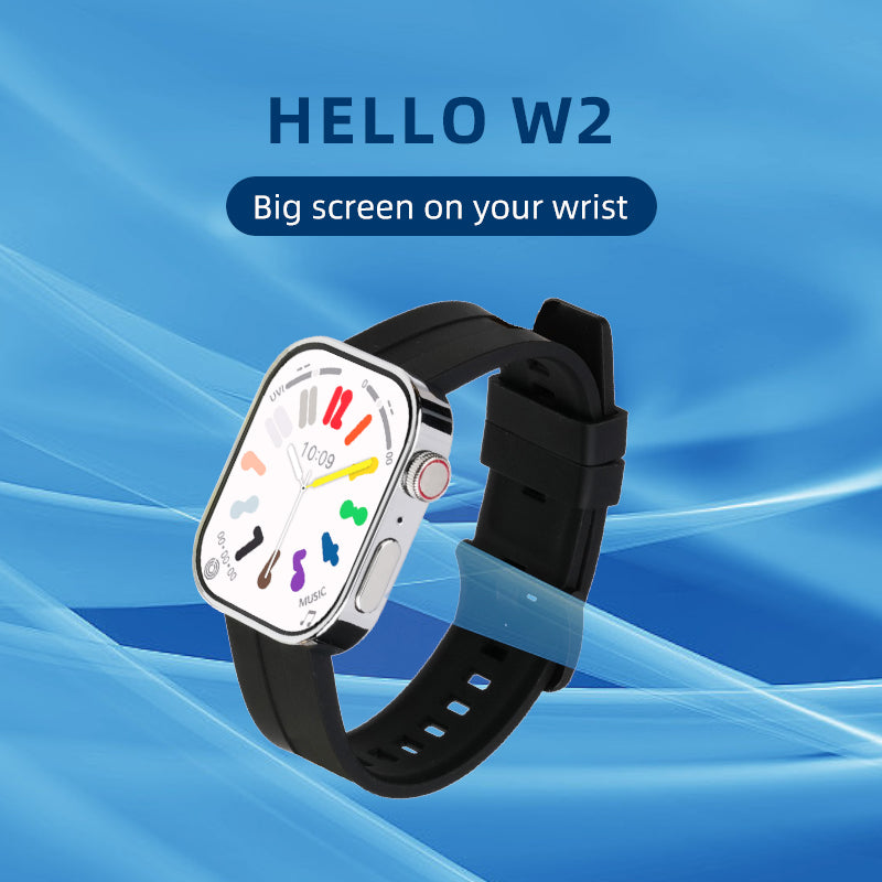 Hello W2 Smartwatch Schermo AMOLED da 1,95" 4GB Rom Supporto Musica Locale Connessione TWS