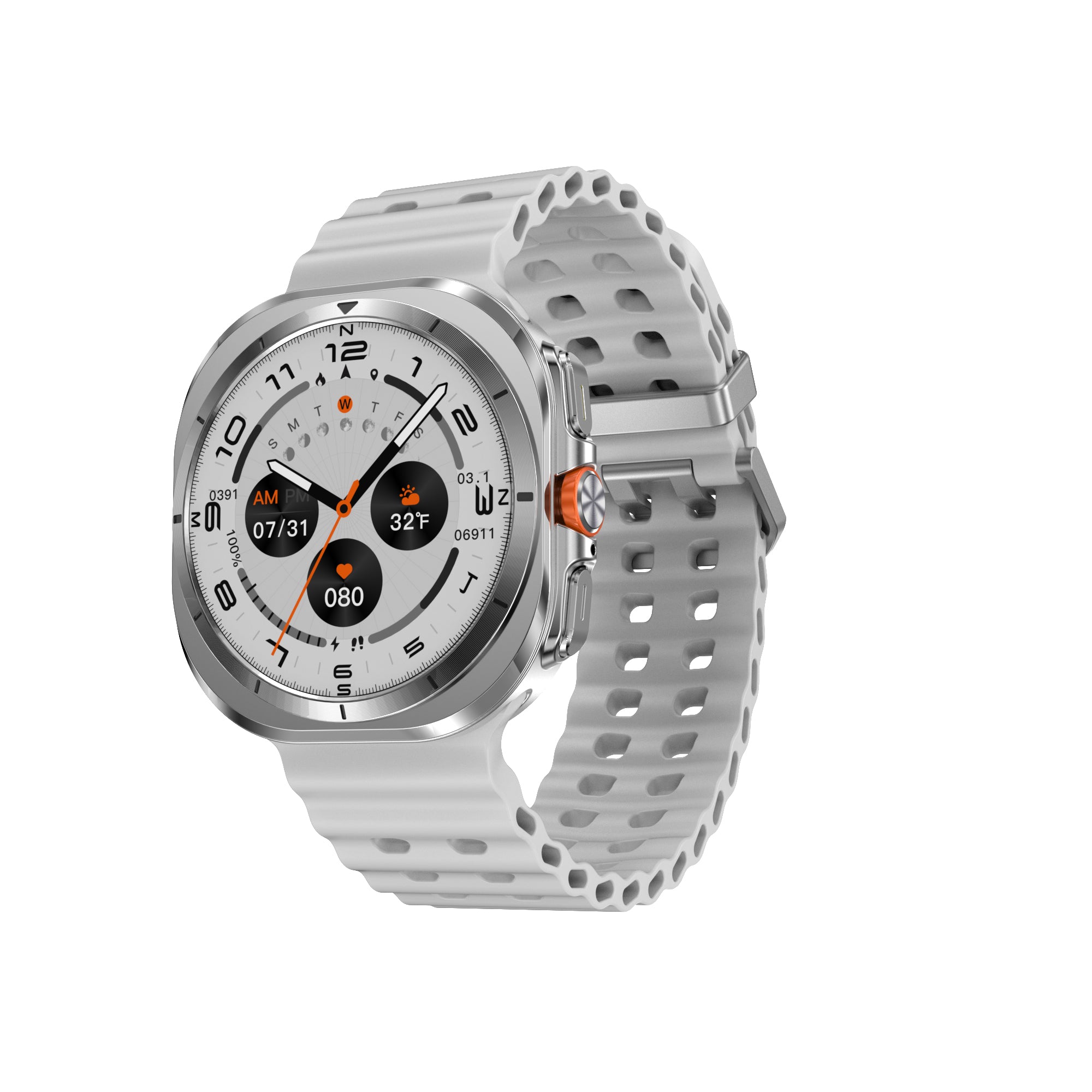 Reloj inteligente KIWITIME DT Watch Ultra de 47 mm, resistente al agua IP68, con llamadas por Bluetooth y brújula 