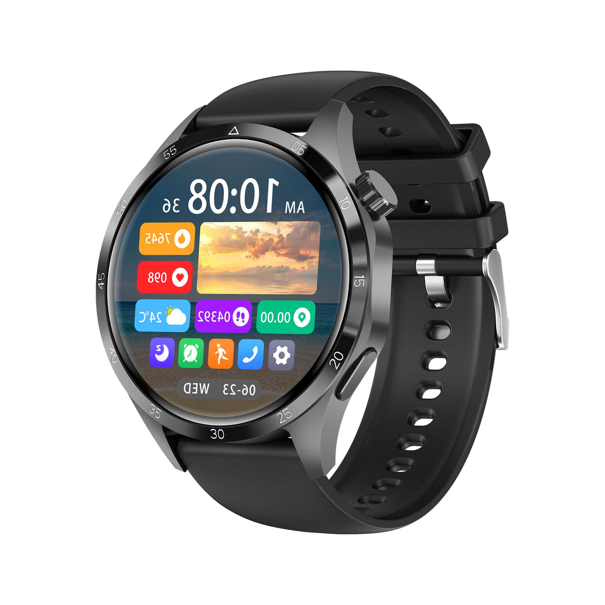 KIWITIME GT4 PRO PLUS Reloj inteligente de negocios para hombres, reloj inteligente con llamadas Bluetooth IP68, reloj resistente al agua definitivo para Huawei IOS 