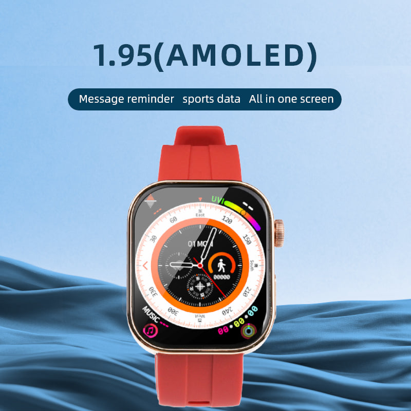 Hello W2 Smartwatch Schermo AMOLED da 1,95" 4GB Rom Supporto Musica Locale Connessione TWS