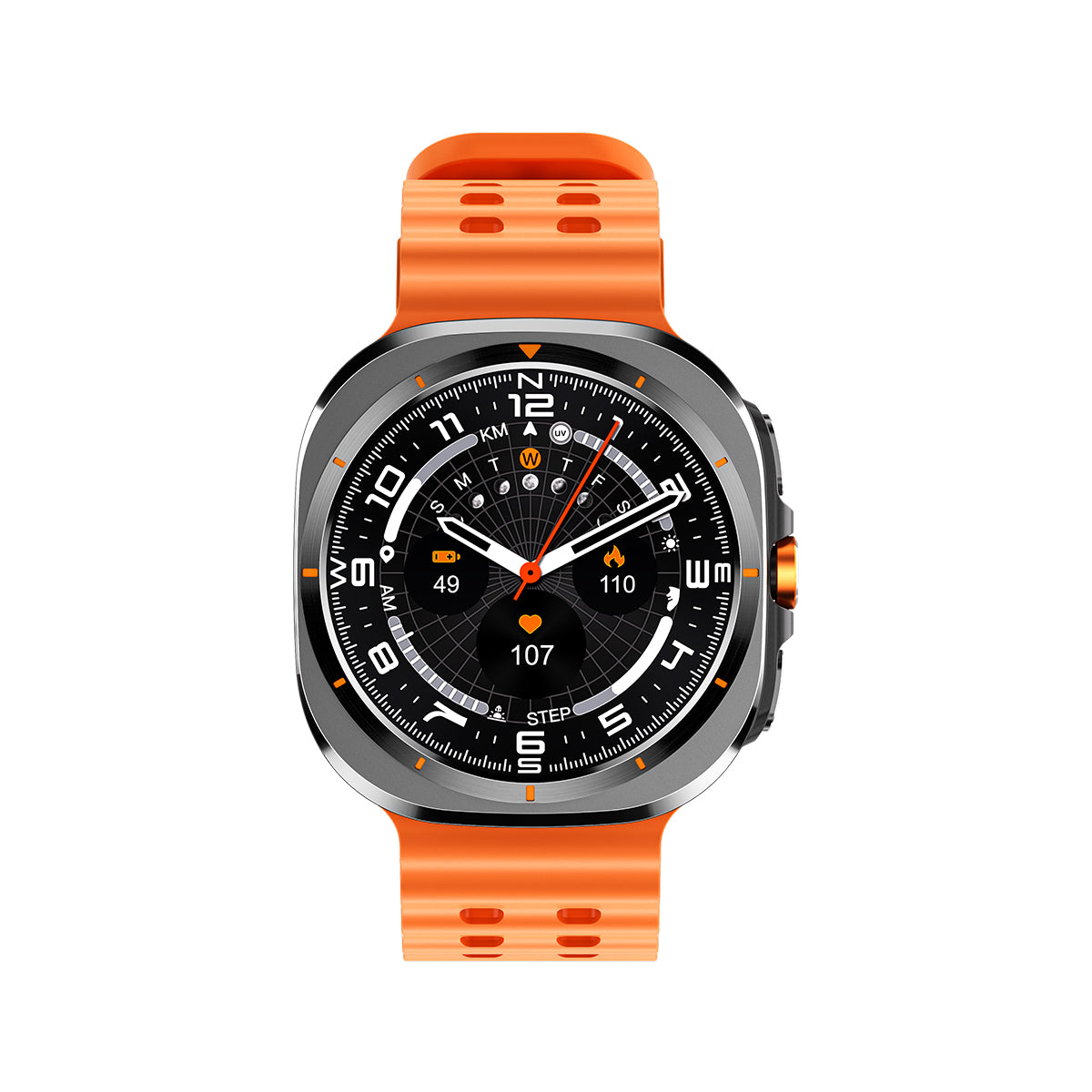 KIWITIME DT Watch Ultra 47mm IP68 Waterproof Bluetooth Call Compass Smartwatch