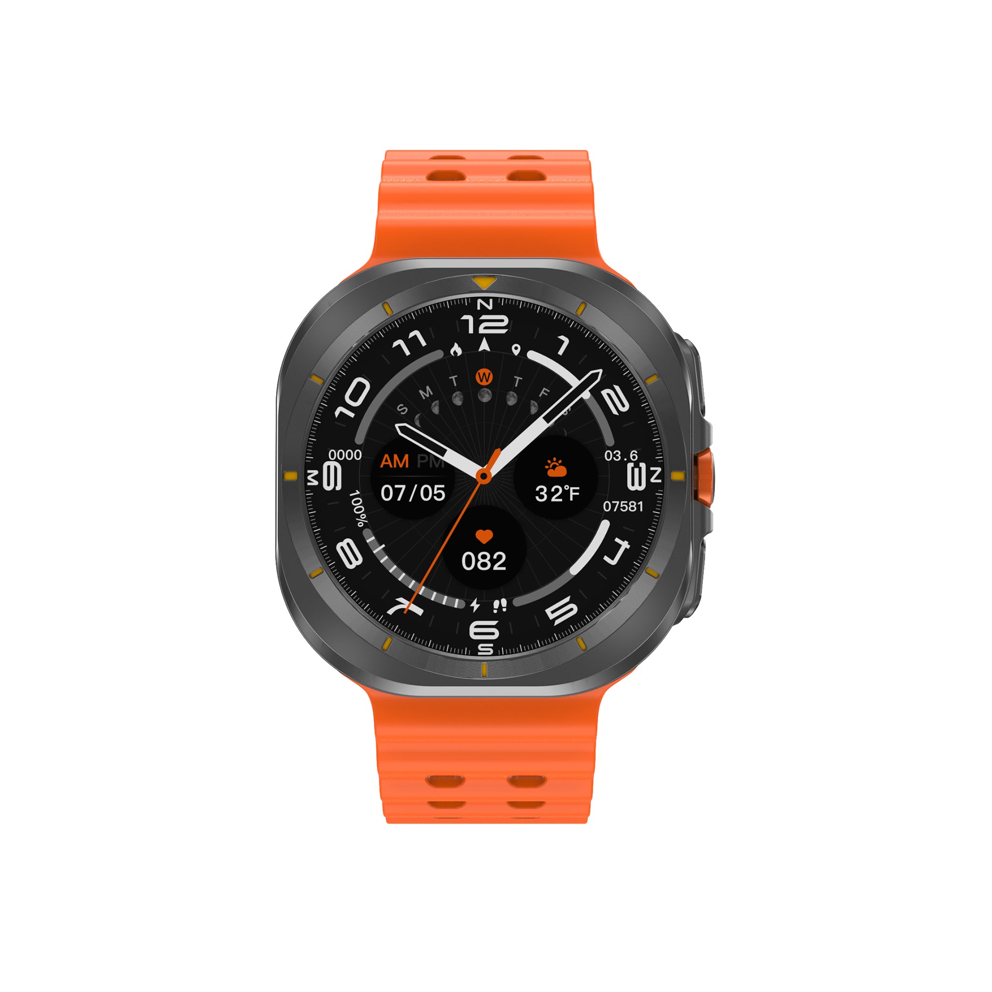 Reloj inteligente KIWITIME DT Watch Ultra de 47 mm, resistente al agua IP68, con llamadas por Bluetooth y brújula 