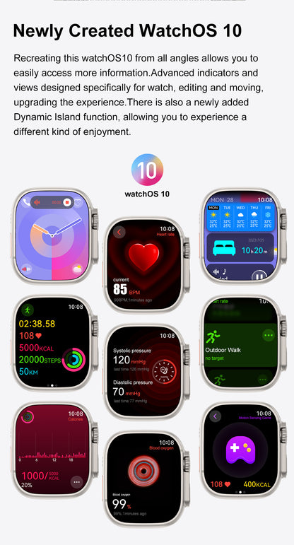 KIWITIME DT Ultra 2 Wifi Android Smartwatch, 2GB RAM 16GB ROM AMOLED Screen , GPS