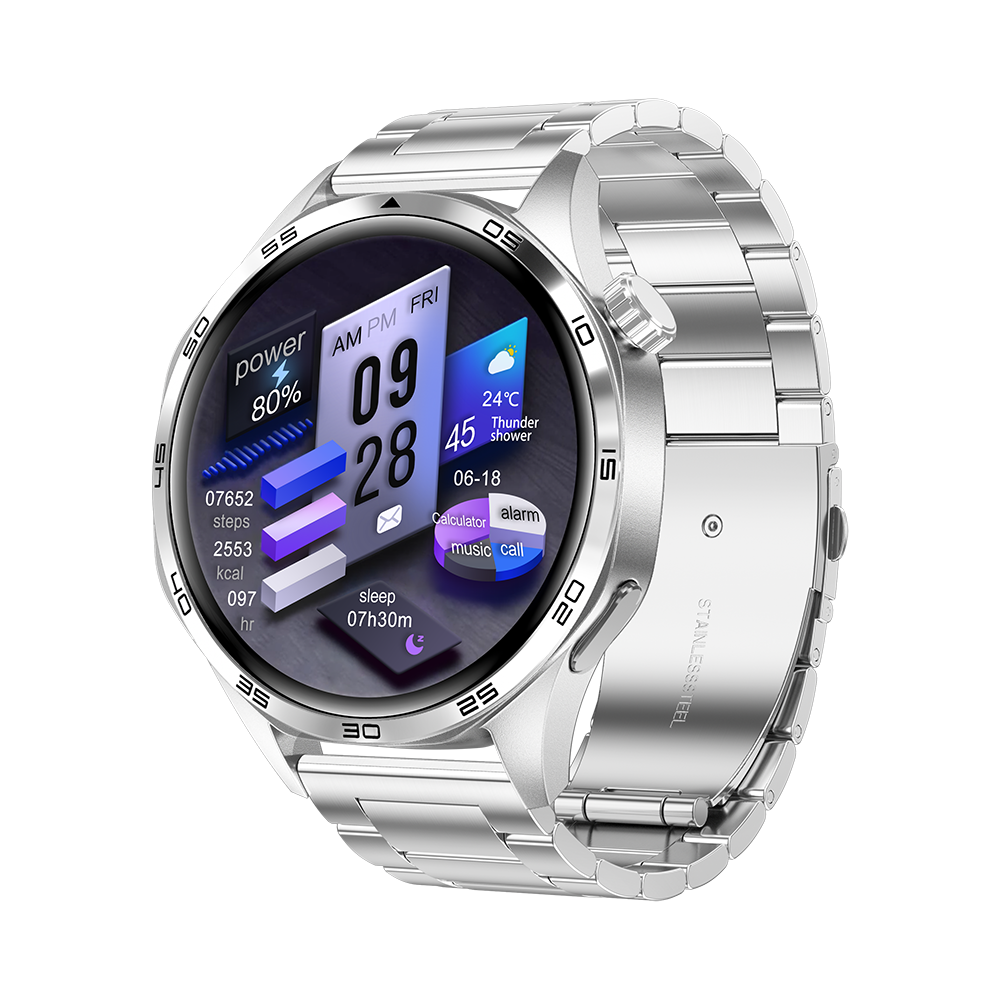 KIWITIME GT4 PRO PLUS Reloj inteligente de negocios para hombres, reloj inteligente con llamadas Bluetooth IP68, reloj resistente al agua definitivo para Huawei IOS 