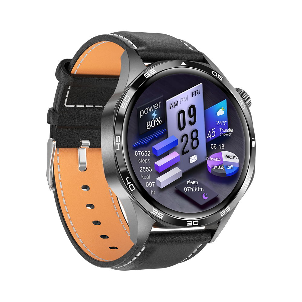 KIWITIME GT4 PRO PLUS Reloj inteligente de negocios para hombres, reloj inteligente con llamadas Bluetooth IP68, reloj resistente al agua definitivo para Huawei IOS 