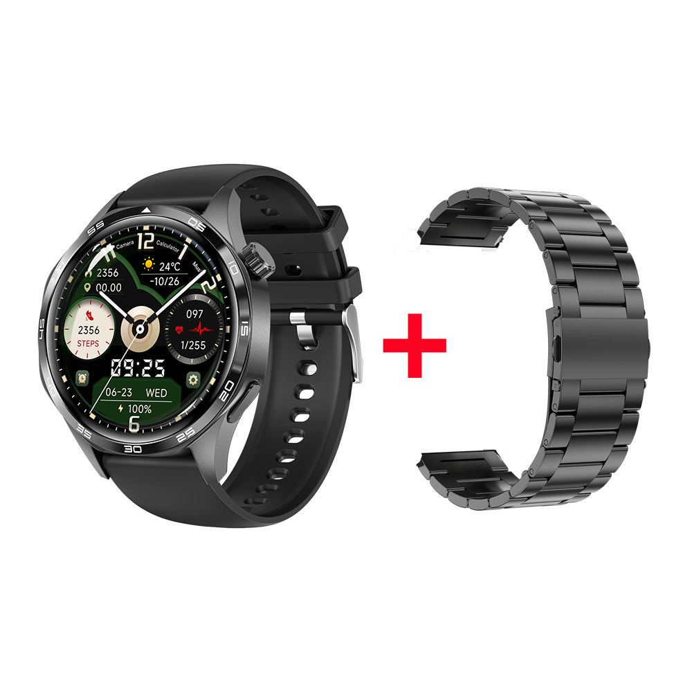 KIWITIME GT4 PRO PLUS Reloj inteligente de negocios para hombres, reloj inteligente con llamadas Bluetooth IP68, reloj resistente al agua definitivo para Huawei IOS 