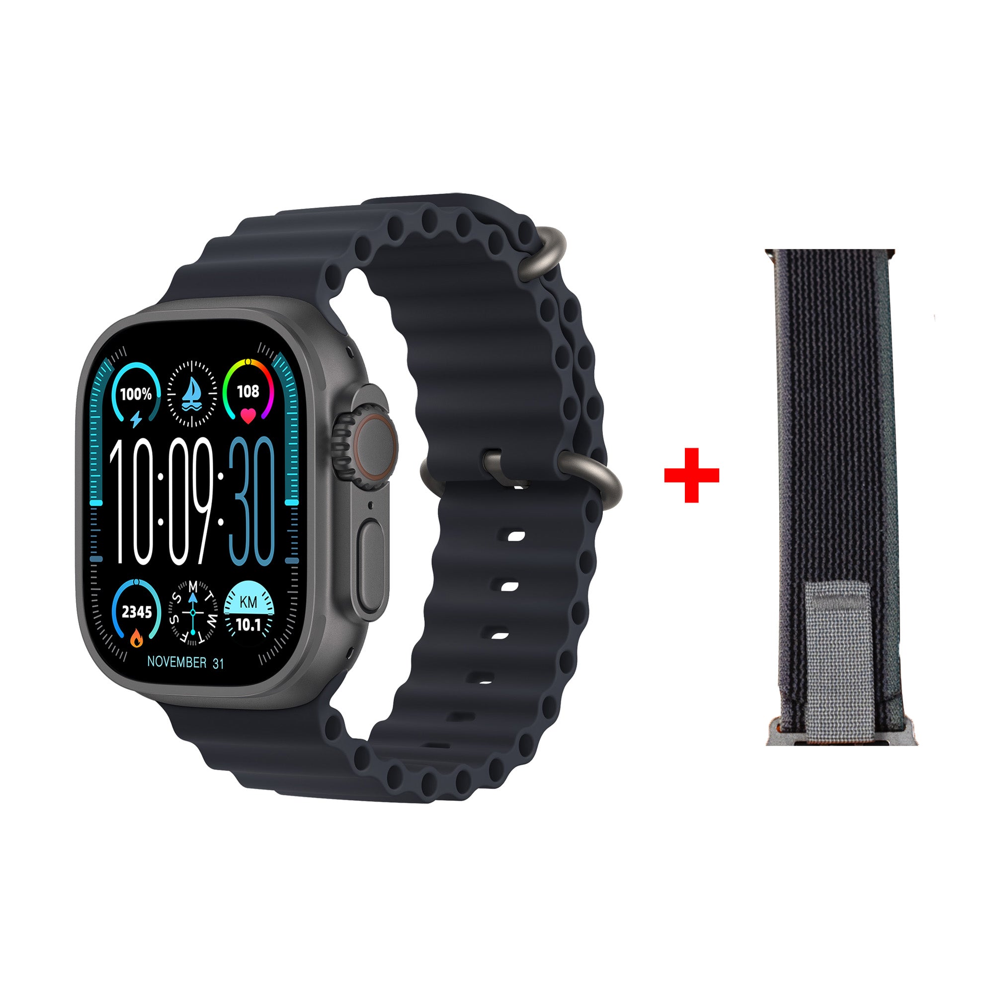 HK10 Ultra 3 WF Version Smartwatch 2.02" AMOLED Screen 1GB Rom Support Local Music TWS Connection