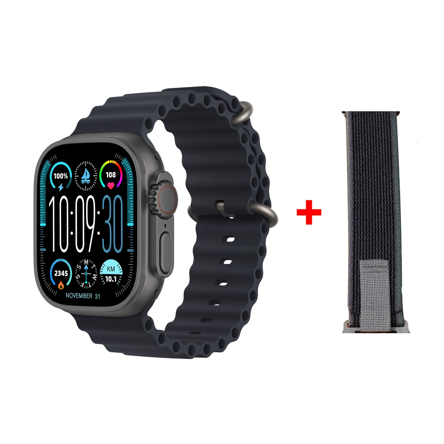 HK9 Ultra 2 Max Smartwatch 2.02" AMOLED Screen 1GB Rom Support Local Music TWS Connection
