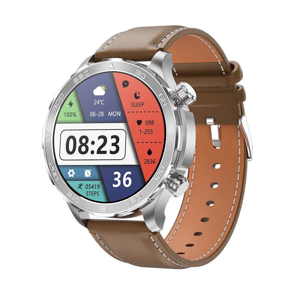 KIWITIME Watch 4 - Reloj inteligente para hombre con llamadas por Bluetooth, IP67, resistente al agua, ideal para Android e IOS, rastreador deportivo de actividad física 