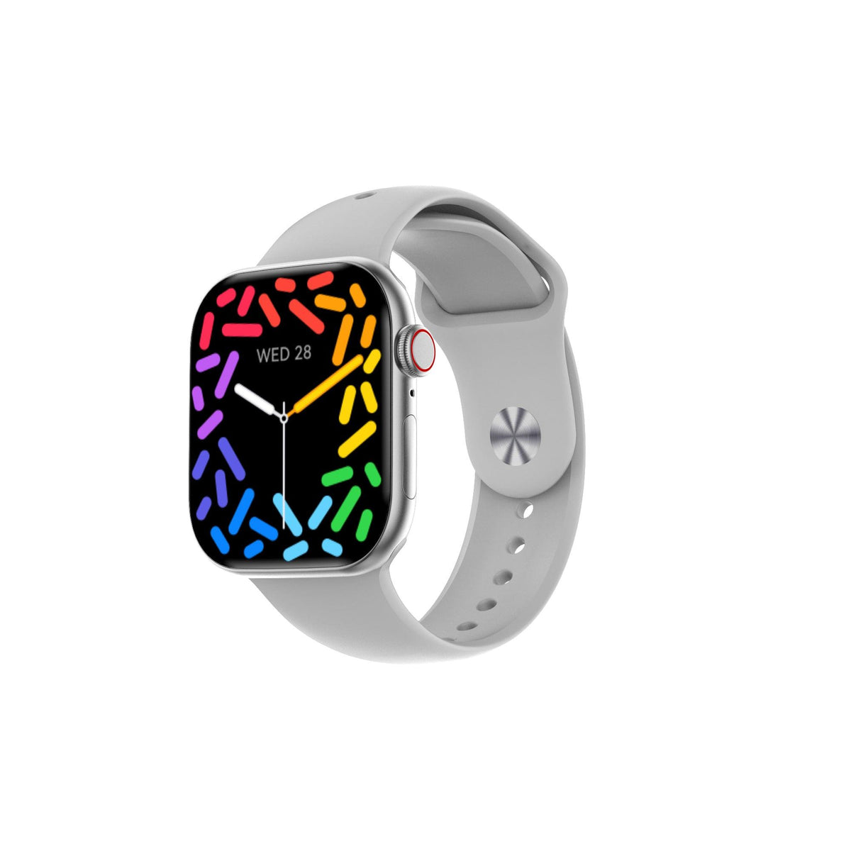 KIWITIME DT Watch X Mini 42mm Series smartwatch with 1.85-inch AMOLED screen and Bluetooth functionality for women.